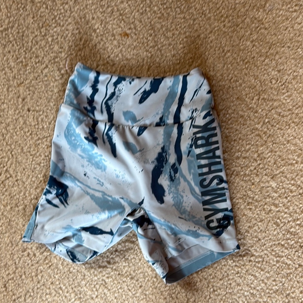 Gymshark Blue and Gray Patterned Shorts - Picture 2 of 4